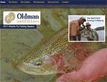 Tablet Screenshot of flyfishinginalberta.com